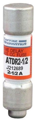 Ferraz Shawmut ATDR2-1/2 Class CC 2.5A Power Fuse