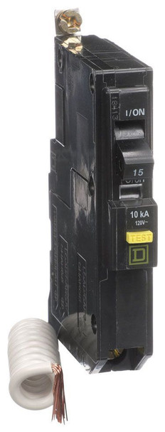 Square D QOB115GFI Miniature Circuit Breakers (MCBs) 15A 120V