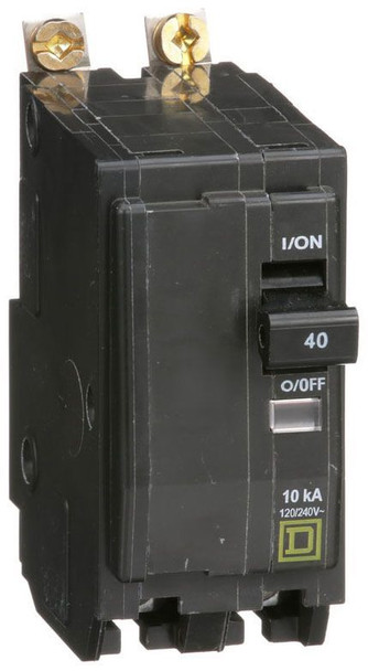 Square D QOB240 Miniature Circuit Breakers (MCBs) 2P 40A 120V