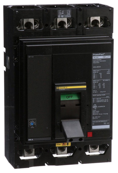 Square D MGL36500 Molded Case Breakers (MCCBs)