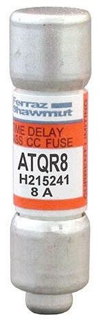 Ferraz Shawmut ATQR8 Class CC 8A 600VAC, 300VDC Control Transformer Fuse