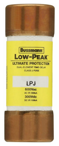 Bussmann LPJ-1SP Class J 1A 600VAC, 300VDC Time Delay Fuse