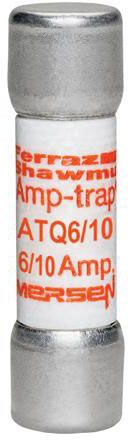 Ferraz Shawmut ATQ6/10 Midget Class 0.6A 500VAC Midget Fuse