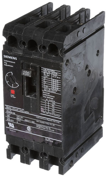 Siemens ED63A100 Motor Circuit Protector (MCPs) 3P 100A 600V