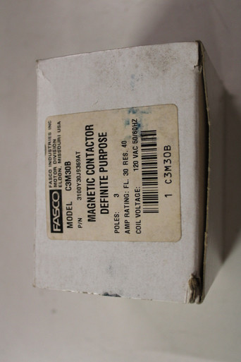 FASCO H130A DEFINITE PURPOSE CONTACTOR 1P 30 FLA 40A RES