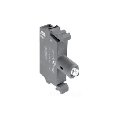 Produktbild von ABB Entrelec MLBL-01 W – LED-Blockkontakt 24V AC/DC, Frontmontage, Weiß
