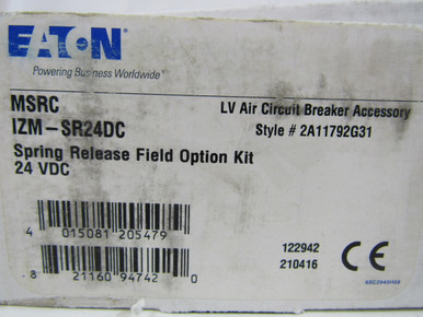Ruby24zn Eaton IZM-SR24DC Circuit Breaker Accessories Spring Release Field ...