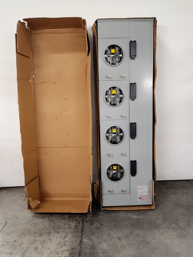 TMPR12422R Meter Sockets Meter Stack 1200A 240V 1Ph NEMA 3R 4 Sockets
