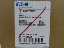 Eaton HMCP250J5C Manual Motor Protectors HMCP 3P 250:5A 600V 50/60Hz J-K Frame