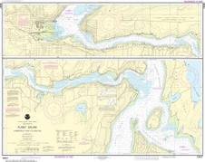 NOAA Chart 18457–Puget Sound-Hammersley Inlet to Shelton