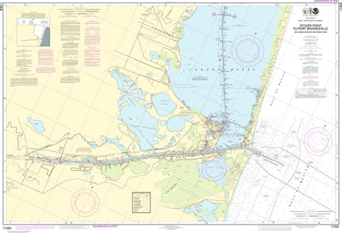 NOAA Chart 11302–Intracoastal Waterway Stover Point to Port Brownsville, including Brazos Santiago Pass