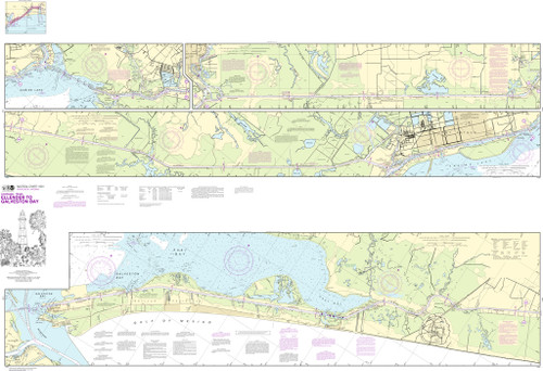 NOAA Chart 11331–Intracoastal Waterway Ellender to Galveston Bay