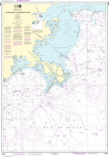 NOAA Chart 11366–Approaches to Mississippi River