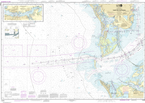 NOAA Chart 11415–Tampa Bay Entrance; Manatee River Extension