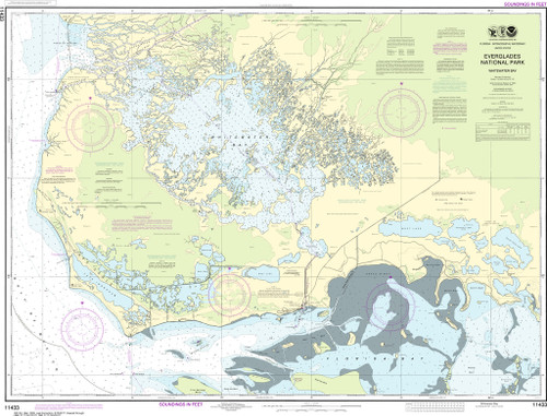 NOAA Chart 11433–Everglades National Park Whitewater Bay