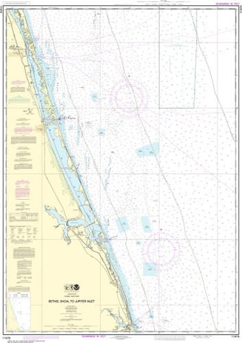 NOAA Chart 11474–Bethel Shoal to Jupiter Inlet