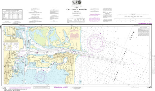 NOAA Chart 11475–Fort Pierce Harbor