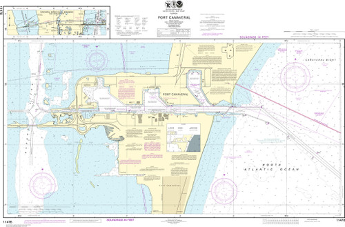 NOAA Chart 11478–Port Canaveral;Canaveral Barge Canal Extension