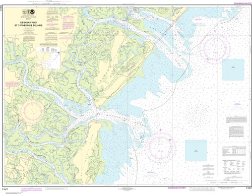 NOAA Chart 11511–Ossabaw and St. Catherines Sounds