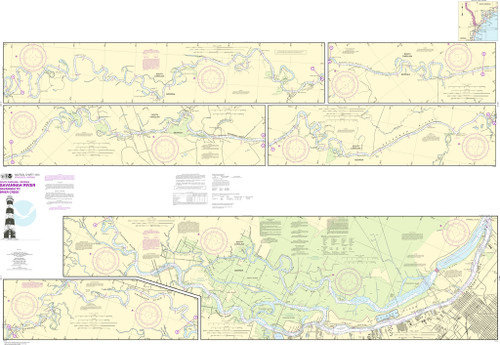 NOAA Chart 11514–Savannah River Savannah to Brier Creek