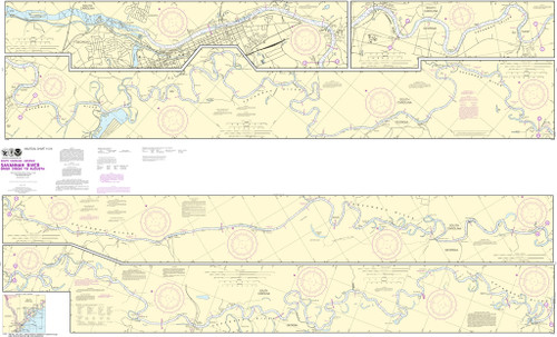 NOAA Chart 11515–Savannah River Brier Creek to Augusta