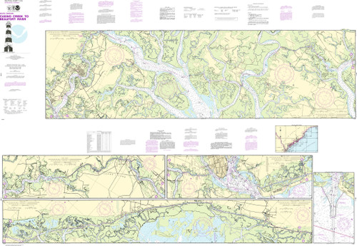 NOAA Chart 11518–Intracoastal Waterway Casino Creek to Beaufort River