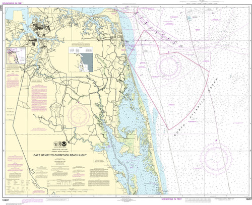 NOAA Chart 12207–Cape Henry to Currituck Beach Light