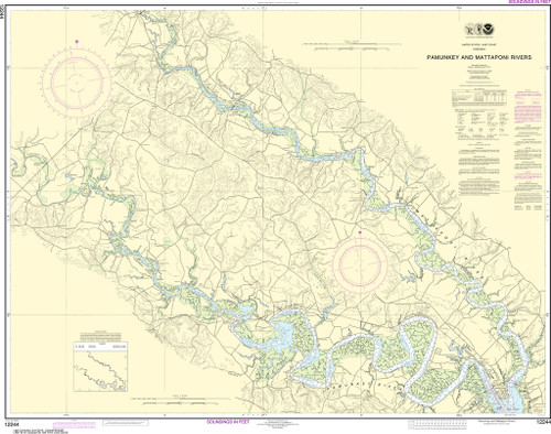 NOAA Chart 12244–Pamunkey And Mattaponi Rivers