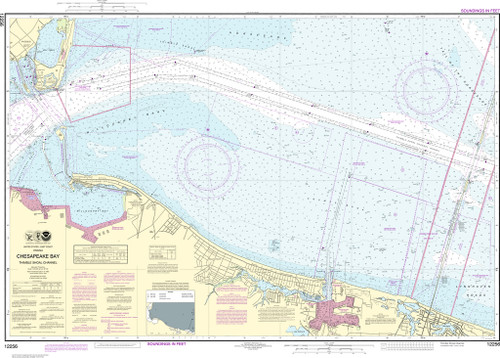 NOAA Chart 12256–Chesapeake Bay Thimble Shoal Channel