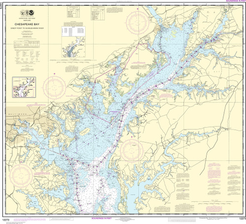 NOAA Chart 12273–Chesapeake Bay Sandy Point to Susquehanna River