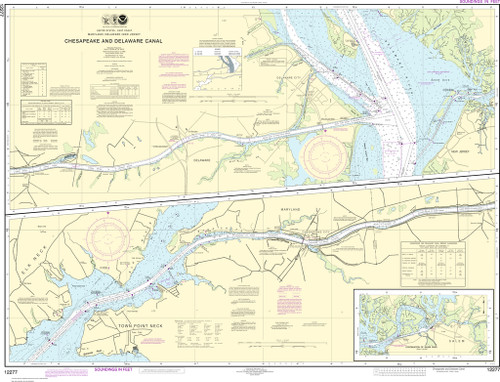 NOAA Chart 12277–Chesapeake and Delaware Canal