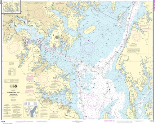 NOAA Chart 12278–Chesapeake Bay Approaches to Baltimore Harbor