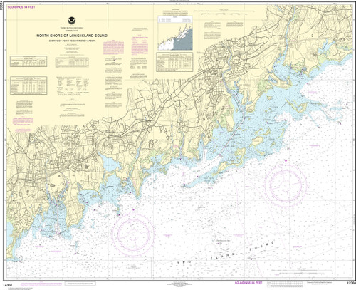 NOAA Chart 12368–North Shore of Long Island Sound Sherwood Point to Stamford Harbor