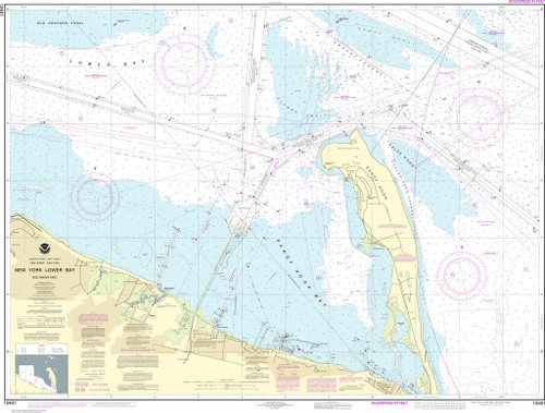 NOAA Chart 12401–New York Lower Bay Southern part