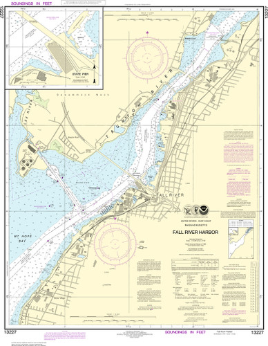 NOAA Chart 13227–Fall River Harbor;State Pier