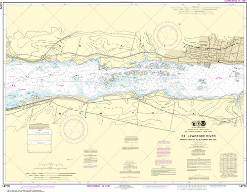 NOAA Chart 14770–Morristown, N.Y. to Butternut, Ont.