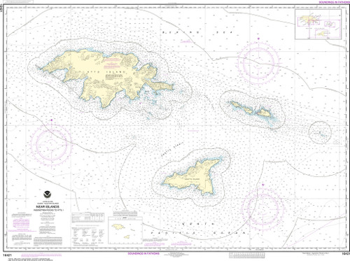 NOAA Chart 16421–Ingenstrem Rocks to Attu Island