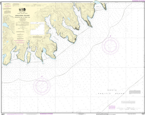 NOAA Chart 16521–Unalaska Island Protection Bay to Eagle Bay