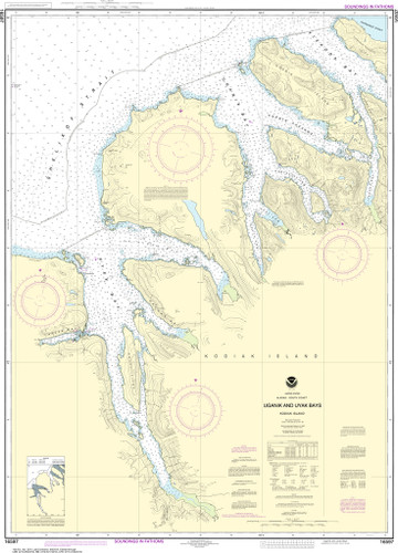 NOAA Chart 16597–Uganik and Uyak Bays