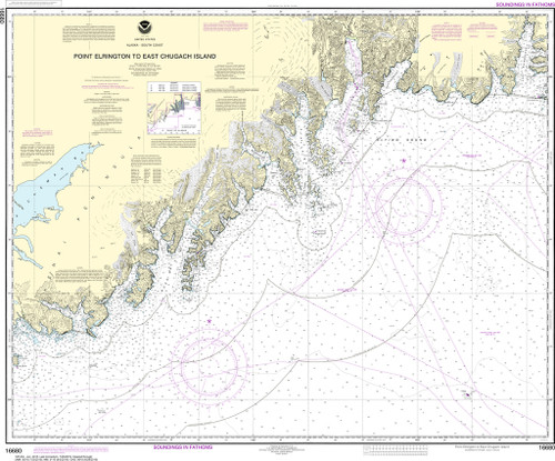 NOAA Chart 16680–Point Elrington to East Chugach Island