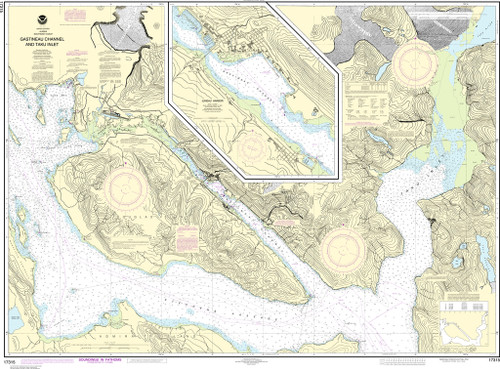 NOAA Chart 17315–Gastineau Channel and Taku Inlet;Juneau Harbor