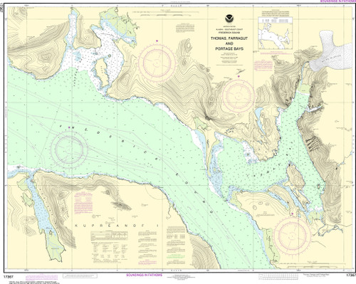 NOAA Chart 17367–Thomas, Farragut, and Portage Bays,  Frederick Sound