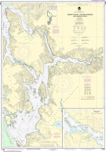NOAA Chart 17385–Ernest Sound-Eastern Passage and Zimovia Strait;Zimovia Strait