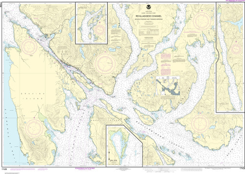 NOAA Chart 17428–Revillagigedo Channel, Nichols Passage, and Tongass Narrows;Seal Cove;Ward Cove