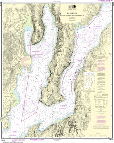 NOAA Chart 18458–Hood Canal-South Point to Quatsap Point including Dabob Bay
