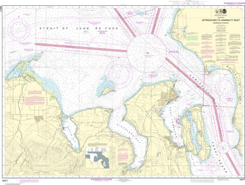 NOAA Chart 18471–Approaches to Admiralty Inlet Dungeness to Oak Bay