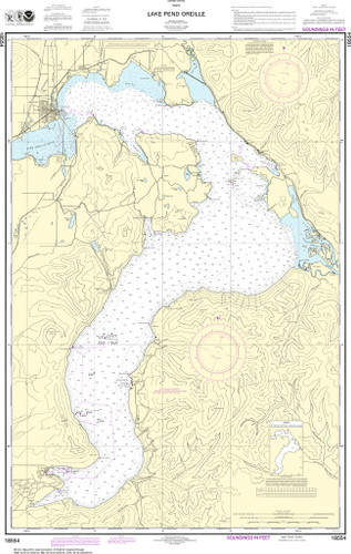 NOAA Chart 18554–Lake Pend Oreille