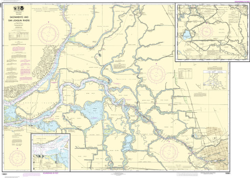NOAA Chart 18661–Sacramento and San Joaquin Rivers Old River, Middle River and San Joaquin River extension;Sherman Island