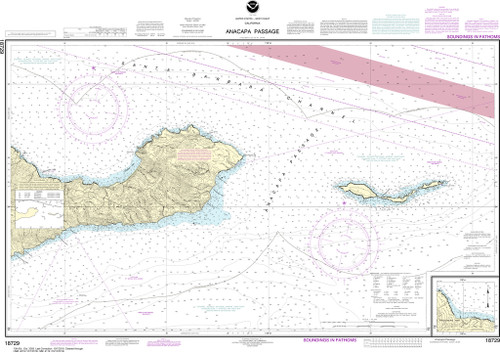 NOAA Chart 18729–Anacapa Passage;Prisoners Harbor