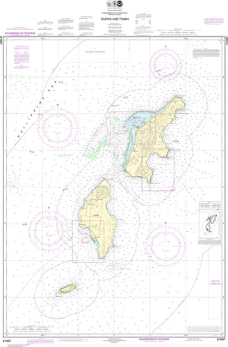 NOAA Chart 81067–Commonwealth of the Northern Mariana Islands Saipan and Tinian